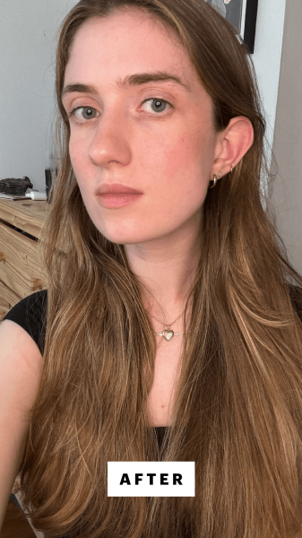 Blackman after using the Dyson Supersonic Hair Dryer