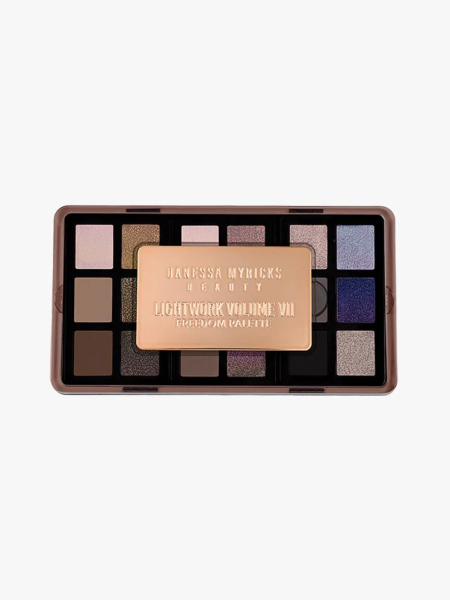 Danessa Myricks Beauty Lightwork VII Freedom Palette in branded component on a light gray background